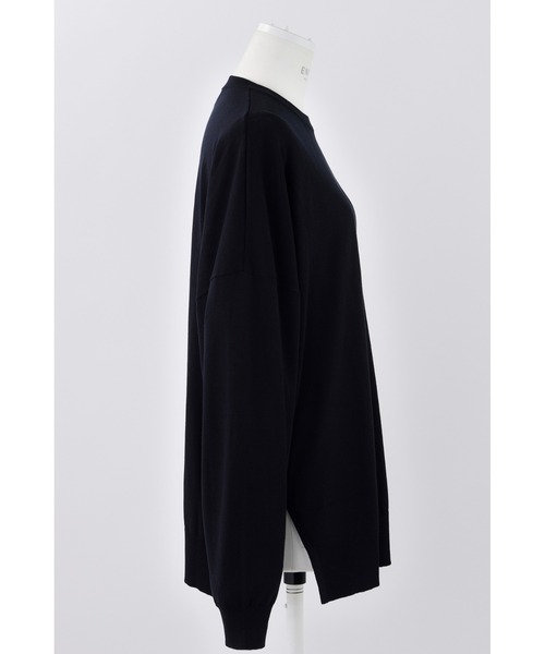 ENFOLD(エンフォルド)の「シルクコットン Circle プルオーバー(ニット/セーター・レディース・ライトブルー/イエロー/ダークネイビー・38)」の9枚目の写真