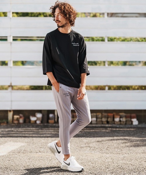 1minute 1second（ワンミニットワンセカンド）の「mp14364-diamond shaped jacquard knit pants イージーパンツ(1M26H100)（その他パンツ・メンズ・ブラック/オフホワイト/グレー・S/M/L/XL）」の6枚目の写真