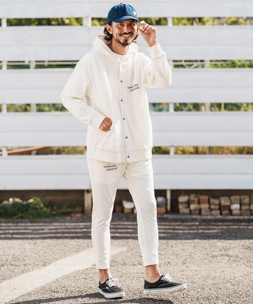 1minute 1second（ワンミニットワンセカンド）の「mp14364-diamond shaped jacquard knit pants イージーパンツ(1M26H100)（その他パンツ・メンズ・ブラック/オフホワイト/グレー・S/M/L/XL）」の14枚目の写真
