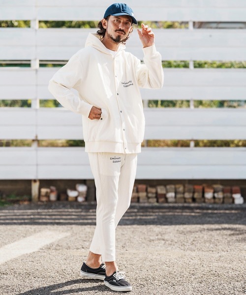 1minute 1second（ワンミニットワンセカンド）の「mp14364-diamond shaped jacquard knit pants イージーパンツ(1M26H100)（その他パンツ・メンズ・ブラック/オフホワイト/グレー・S/M/L/XL）」の15枚目の写真