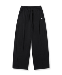 BROWNBREATH（ブラウンブレス）の「TAG TWO TUCK WIDE SWEAT PANTS - BLACK（スウェットパンツ）」
