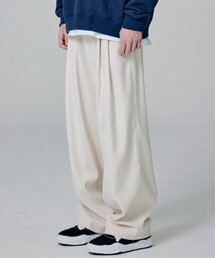NOT4NERD（ノットフォーナード）の「TR Two Tuck Wide Pants - Ivory（スラックス）」