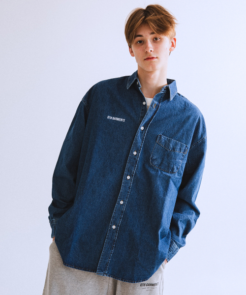 OC Denim Oversize Shirt (Blue) 【公式通販】