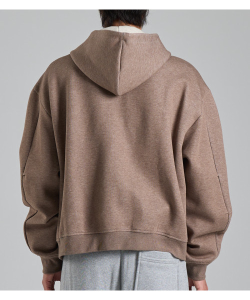 BUTTON SEOUL(ボタンソウル)の「ツーウェイコットンフードジップアップ(ブラウン)(パーカー・メンズ・その他・MEDIUM/LARGE/X-LARGE)」の5枚目の写真