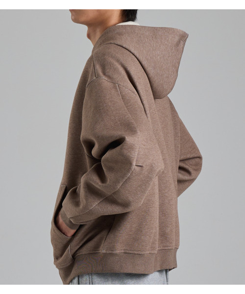 BUTTON SEOUL(ボタンソウル)の「ツーウェイコットンフードジップアップ(ブラウン)(パーカー・メンズ・その他・MEDIUM/LARGE/X-LARGE)」の9枚目の写真