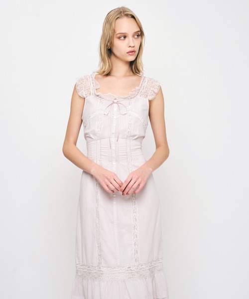 ME COUTURE（ミークチュール）の「レースMIXヴィクトリアンワンピース（ワンピース・レディース・ラベンダー/ピンク/オフホワイト・0/1）」の20枚目の写真