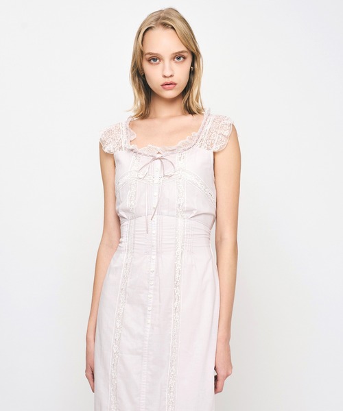 ME COUTURE（ミークチュール）の「レースMIXヴィクトリアンワンピース（ワンピース・レディース・ラベンダー/ピンク/オフホワイト・0/1）」の21枚目の写真