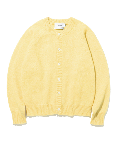 Shegiduck wool 100% Round Cardigan — кардиган желтый