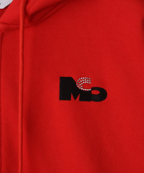 MOONSUN（ムーンサン）の「02 M.C UNISEX, Logo Hood Zip-up / Tomato（パーカー・メンズ・その他・MEDIUM/LARGE）」の4枚目の写真