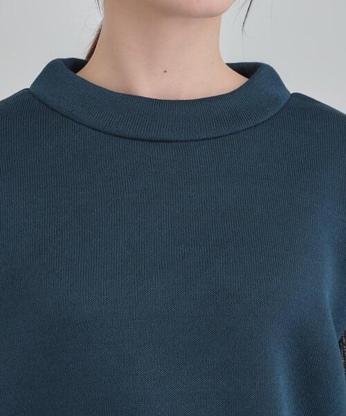 SHOO・LA・RUE(シューラルー)の「【あったか/S-LL】お袖チェック裏起毛チュニック(チュニック・レディース・ブルーグリーン/ブラック/チャコールグレー・04/03/02/01)」の19枚目の写真