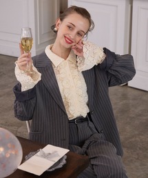 シャツ/ブラウス（ホワイト/白色系・フリル）ファッション通販 - ZOZOTOWN