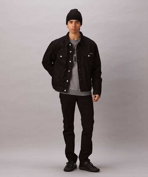 Calvin Klein（カルバン・クライン）の「デニムジャケット - クラシックトラッカーブルゾン（デニムジャケット・メンズ・ブラック・S/L/M/XL）」の2枚目の写真