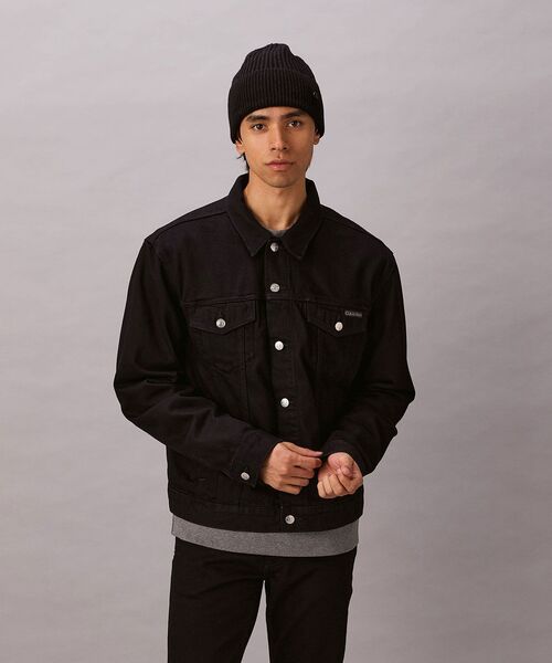 Calvin Klein（カルバン・クライン）の「デニムジャケット - クラシックトラッカーブルゾン（デニムジャケット・メンズ・ブラック・S/L/M/XL）」の7枚目の写真