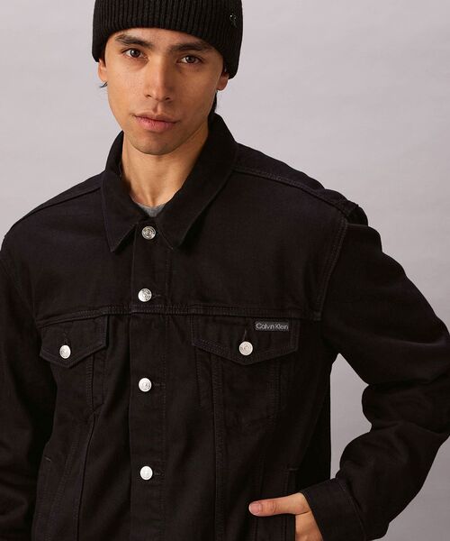 Calvin Klein（カルバン・クライン）の「デニムジャケット - クラシックトラッカーブルゾン（デニムジャケット・メンズ・ブラック・S/L/M/XL）」の8枚目の写真