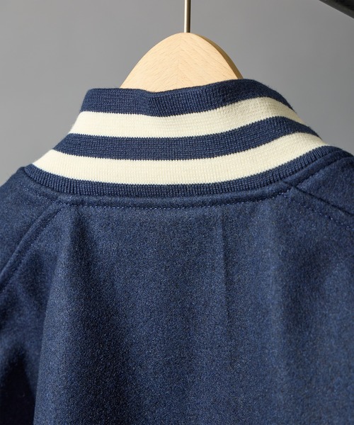 BUTWIN（バトウィン）の「【BUTWIN / バトウィン】ウール×レザーコンビスタンジャン（スタジャン・メンズ・ブラック/ネイビー・M/L/XL/S）」の17枚目の写真