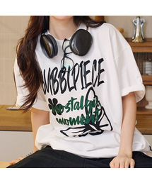 BUBBLPIECE（バブルピース）の「バブルピースバタフライピグメントTシャツ_ホワイト（Tシャツ/カットソー）」