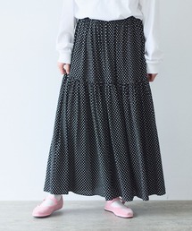 yuni（ユニ　）の「Rayon/Cupra/cotton print tiered スカート（スカート）」