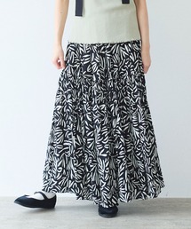 yuni（ユニ　）の「Rayon/Cupra/cotton print tiered スカート（スカート）」