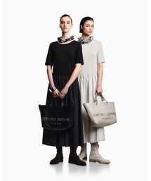 EMPORIO ARMANI | 【エンポリオ アルマーニ】半袖ロングドレス インターロック(ドレス)