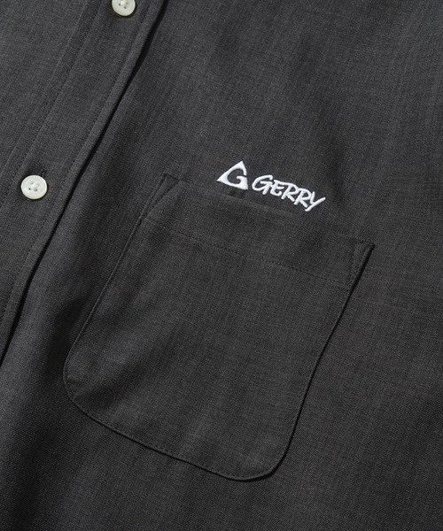 GERRY(ジェリー)の「【GERRY/ジェリー】ワンポイント刺繍ロゴ リネンライク 長袖 レギュラーシャツ(シャツ/ブラウス・メンズ・ブラウン/アイボリー/チャコールグレー・LL/L/M)」の6枚目の写真