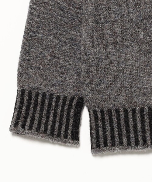 別注】Jamieson's Knitwear / リブ ストライプ プルオーバーニット