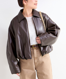 B.C STOCK（ベーセーストック）の「レザーライクブルゾン（ブルゾン）」