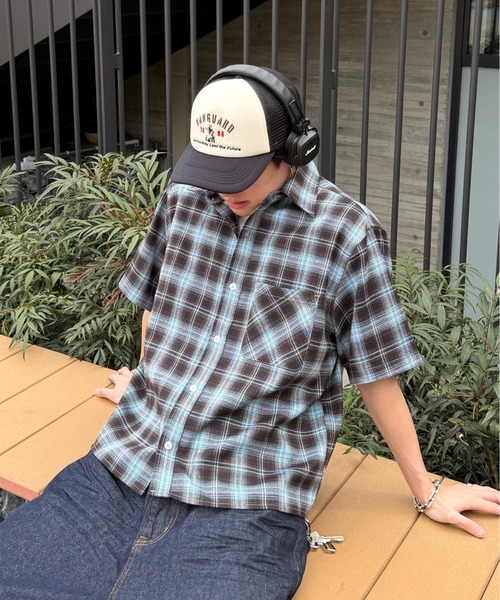 ADAMASTE（アダマスト）の「Retro Check Regular Collar Shirt - レトロチェックレギュラーカラーシャツ（シャツ/ブラウス・メンズ・ブラック/ブルー/レッド・SMALL/MEDIUM/LARGE）」の13枚目の写真