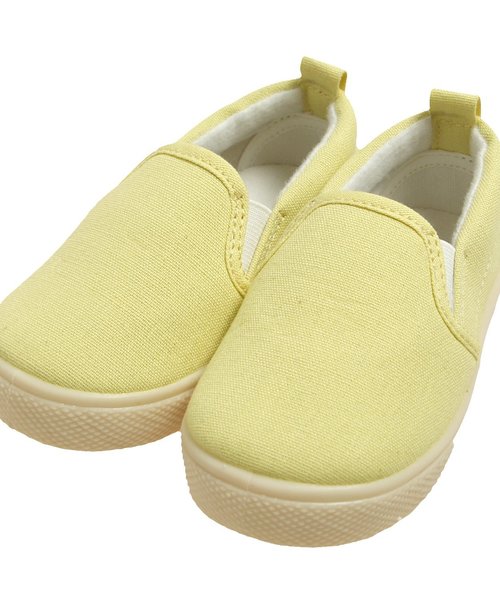 BREEZE（ブリーズ）の「スリッポンベビー（スリッポン・キッズ・ブラック/ネイビー/サーモンピンク/レモンイエロー/グレー・14.5/14/13/13.5/15 ）」の4枚目の写真