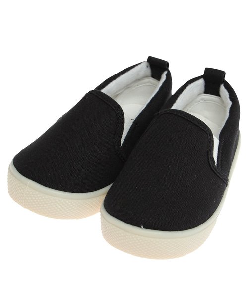 BREEZE（ブリーズ）の「スリッポンベビー（スリッポン・キッズ・ブラック/ネイビー/サーモンピンク/レモンイエロー/グレー・14.5/14/13/13.5/15 ）」の2枚目の写真