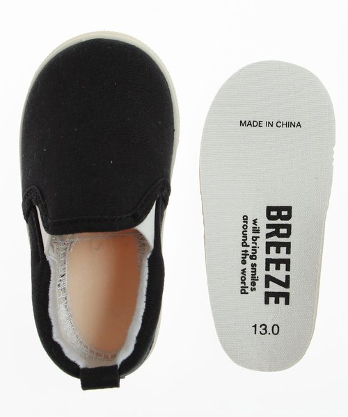 BREEZE（ブリーズ）の「スリッポンベビー（スリッポン・キッズ・ブラック/ネイビー/サーモンピンク/レモンイエロー/グレー・14.5/14/13/13.5/15 ）」の17枚目の写真