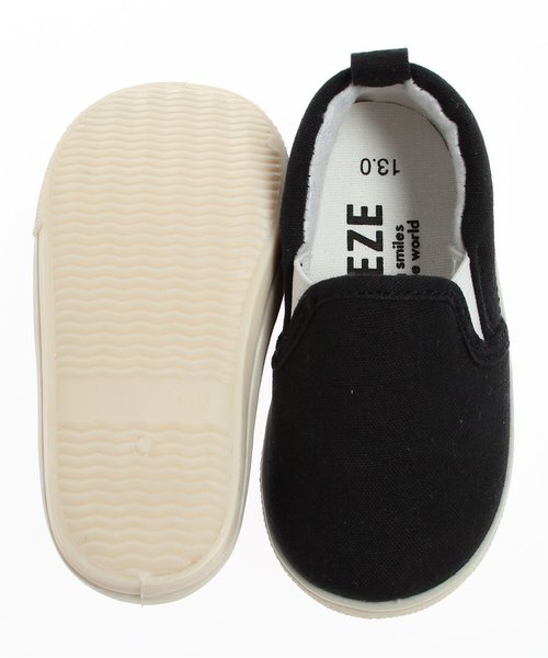 BREEZE（ブリーズ）の「スリッポンベビー（スリッポン・キッズ・ブラック/ネイビー/サーモンピンク/レモンイエロー/グレー・14.5/14/13/13.5/15 ）」の11枚目の写真