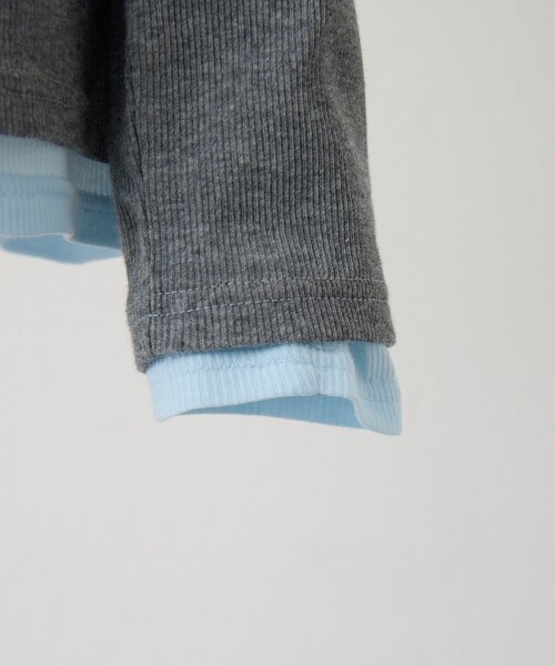 ear PAPILLONNER(イアパピヨネ)の「セットトップス【SUM1 STYLE】(Tシャツ/カットソー・レディース・ブラック/グレー・FREE)」の9枚目の写真