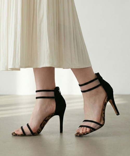 SEVEN TWELVE THIRTY（セヴントゥエルヴサーティー）の「チュールベルトサンダル（サンダル・レディース・ベージュ系その他/ブラック系その他・22cm/22.5cm/23cm/23.5cm/24cm/24.5cm）」の2枚目の写真