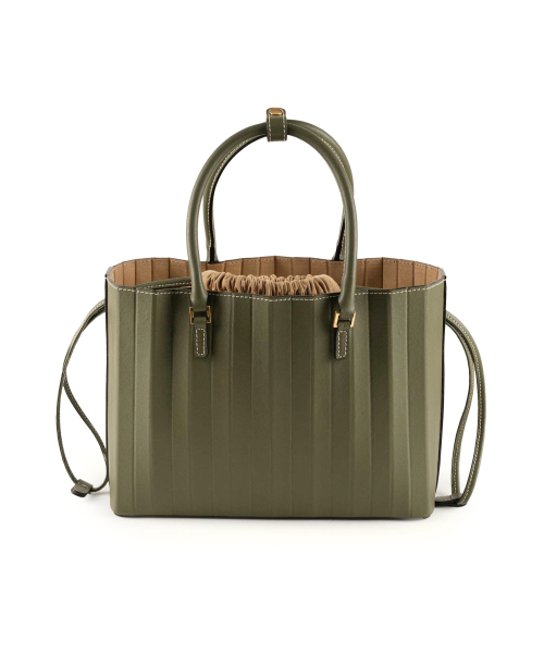 PLEATICA（プリティカ）の「Flaum Tote Bag OliveGreen（トートバッグ・レディース・その他・FREE）」の5枚目の写真