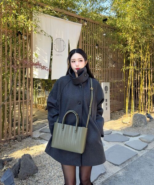 PLEATICA（プリティカ）の「Flaum Tote Bag OliveGreen（トートバッグ・レディース・その他・FREE）」の13枚目の写真