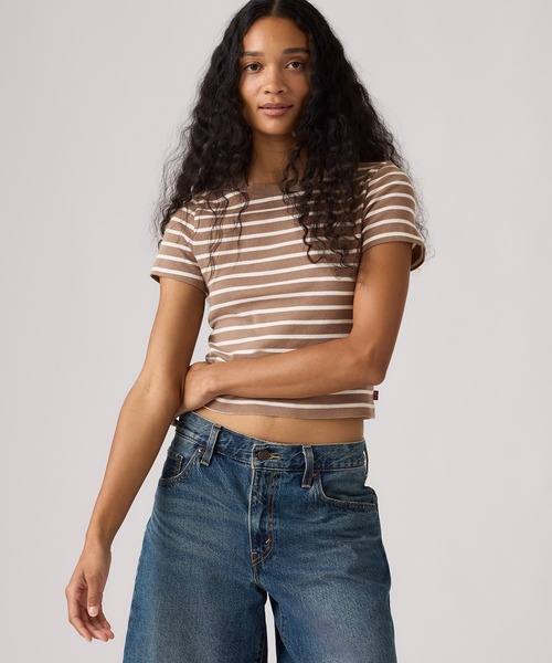 Levi's（リーバイス）の「Levi's/リーバイス エッセンシャル スポーティ Tシャツ（Tシャツ/カットソー・レディース・ブラウン・M/S/XS）」の9枚目の写真
