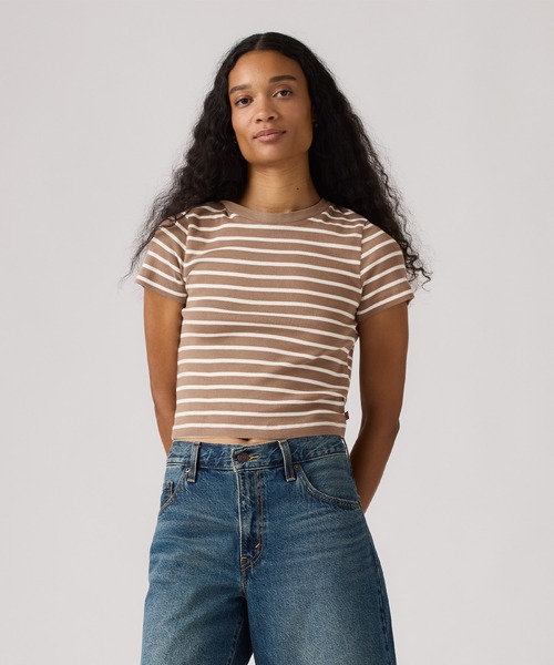 Levi's（リーバイス）の「Levi's/リーバイス エッセンシャル スポーティ Tシャツ（Tシャツ/カットソー・レディース・ブラウン・M/S/XS）」の11枚目の写真