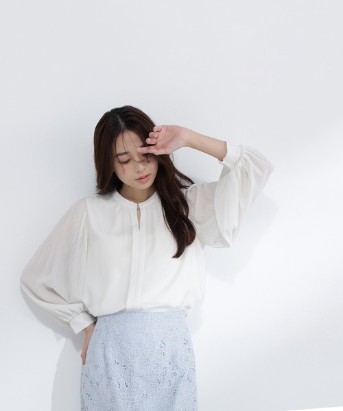 ◇メタルポイント楊柳ブラウス（シャツ/ブラウス）｜NATURAL BEAUTY