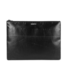 KANEITEI（カネイテイ）の「TIGER FLAT POUCH XL (BLACK) / UPCYCLED（クラッチバッグ）」