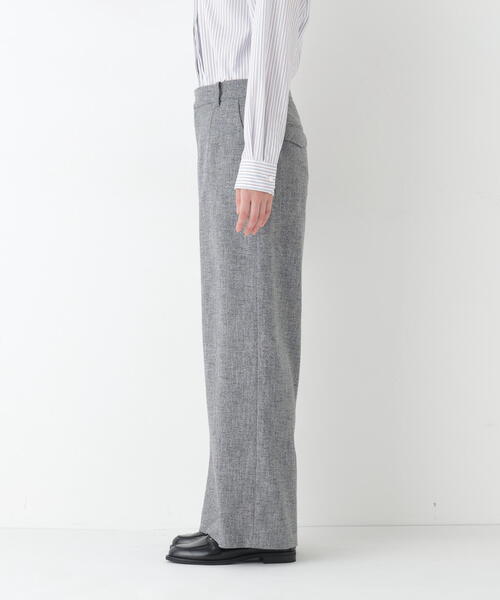 human woman（ヒューマンウーマン）の「◆ツィードフラップセミワイドパンツ（その他パンツ・レディース・ネイビー/グレー・SMALL/MEDIUM/LARGE）」の10枚目の写真