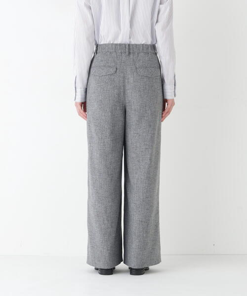 human woman（ヒューマンウーマン）の「◆ツィードフラップセミワイドパンツ（その他パンツ・レディース・ネイビー/グレー・SMALL/MEDIUM/LARGE）」の11枚目の写真