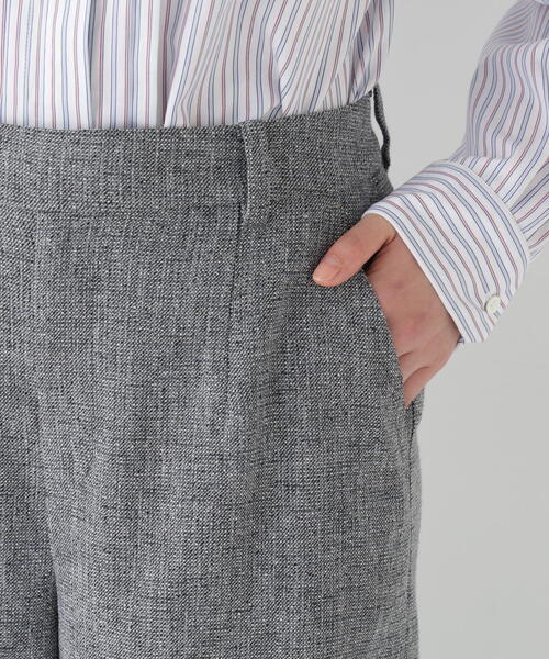 human woman（ヒューマンウーマン）の「◆ツィードフラップセミワイドパンツ（その他パンツ・レディース・ネイビー/グレー・SMALL/MEDIUM/LARGE）」の13枚目の写真