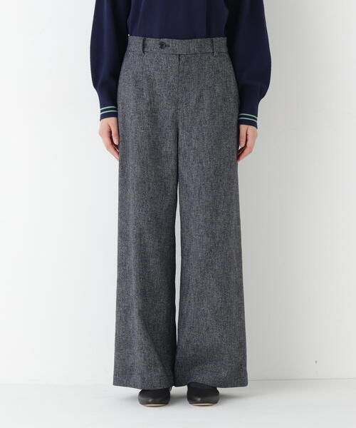 human woman（ヒューマンウーマン）の「◆ツィードフラップセミワイドパンツ（その他パンツ・レディース・ネイビー/グレー・SMALL/MEDIUM/LARGE）」の21枚目の写真