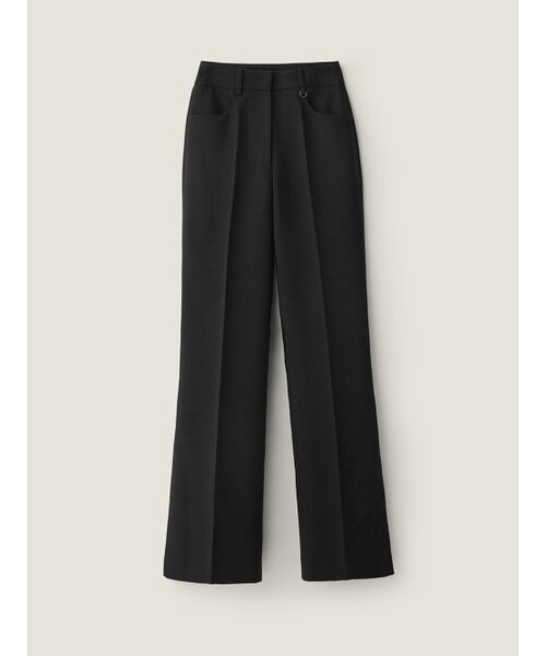 BEMUSE MANSION(ビミューズマンション)の「Side slit semi boots cut pants - Black(スラックス・レディース・ブラック・FREE)」の4枚目の写真