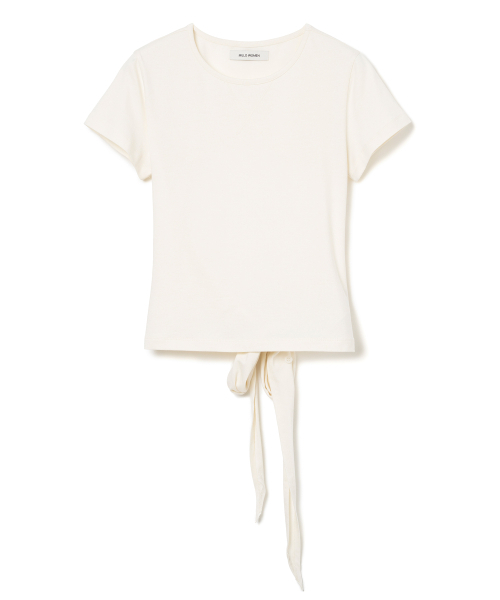 MILLO WOMEN（ミロウーマン）の「ホワイトタイドTシャツ [エクリュ]（Tシャツ/カットソー・レディース・その他・ONE SIZE）」の2枚目の写真