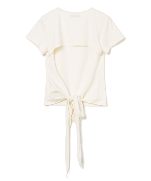 MILLO WOMEN（ミロウーマン）の「ホワイトタイドTシャツ [エクリュ]（Tシャツ/カットソー・レディース・その他・ONE SIZE）」の3枚目の写真