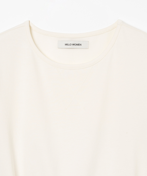 MILLO WOMEN（ミロウーマン）の「ホワイトタイドTシャツ [エクリュ]（Tシャツ/カットソー・レディース・その他・ONE SIZE）」の5枚目の写真