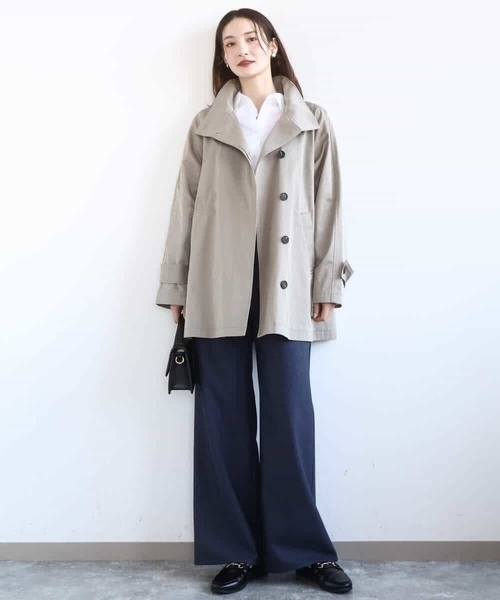MK MICHEL KLEIN(エムケーミッシェルクラン)の「コットン混ベーシックシャツ(無地)/接触冷感/防シワ/洗える(シャツ/ブラウス・レディース・ライトイエロー/ホワイト/ピンク/ライトグリーン・38)」の12枚目の写真