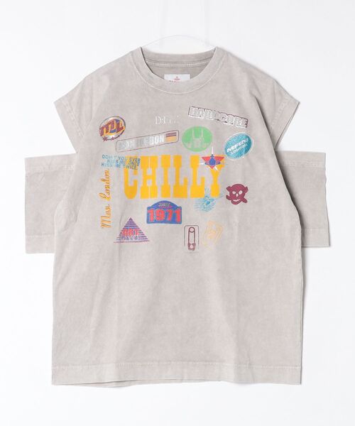希少 ヴィヴィアンウエストウッド マン 上質 パッチワーク デザイン シャツ M パッチワークスリットTシャツ（Tシャツ/カットソー）｜Vivienne