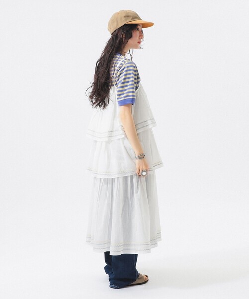 trepied（トレピエ）の「【別注】trepied / キャミワンピース（ワンピース・レディース・ブラック/ホワイト・ONE SIZE）」の5枚目の写真